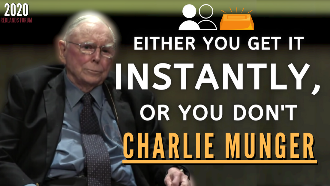 Charlie Munger's Advice For Young People. | Redlands Forum 2020【C:C.M Ep.186】