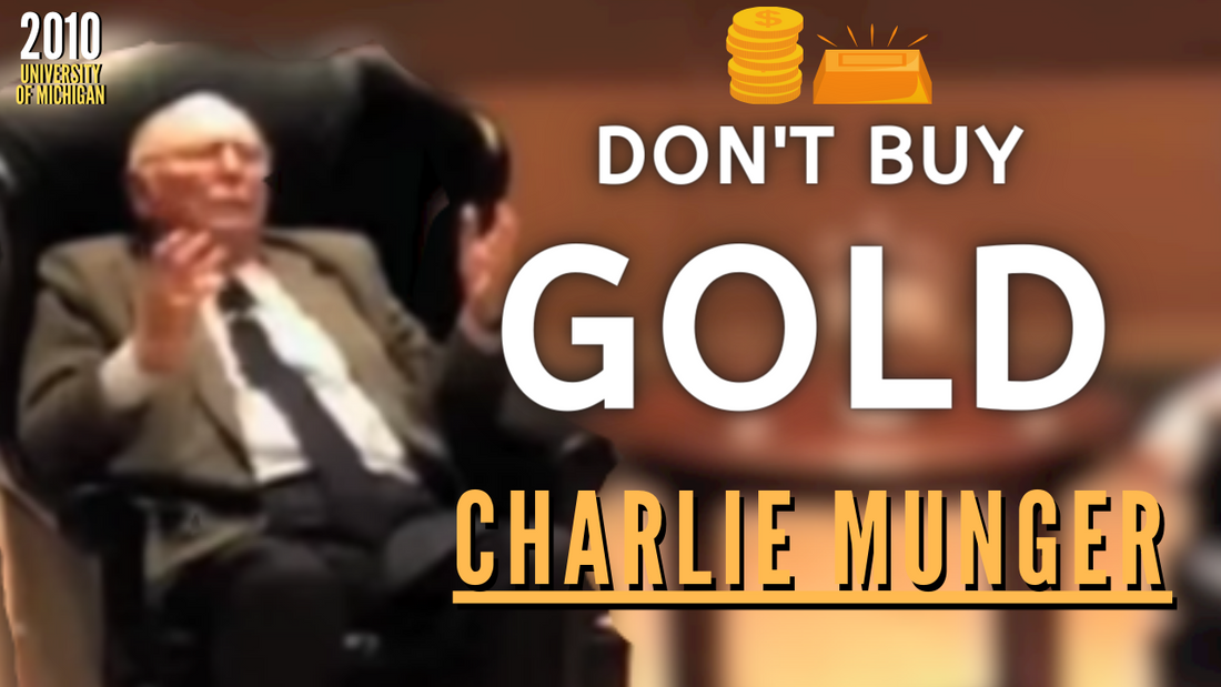 Why Charlie Munger Don't Invest in Gold? | University of Michigan 2010【C:C.M Ep.195】